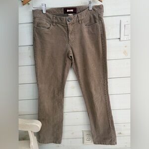 J. Crew Matchstick low rise tan Corduroy Pants 29S women’s